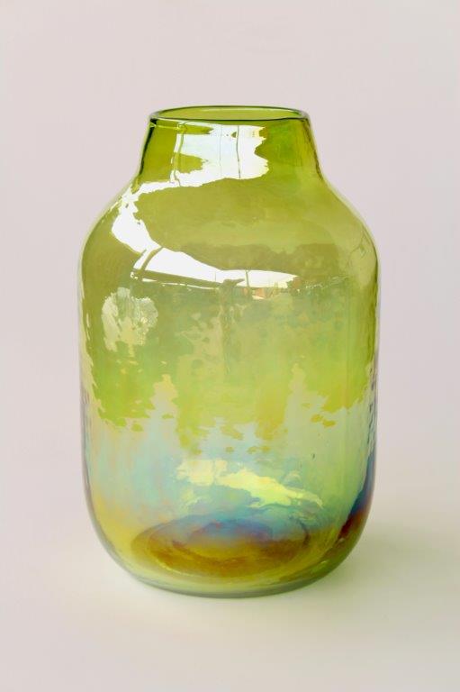 Green Florescent Glass Jar